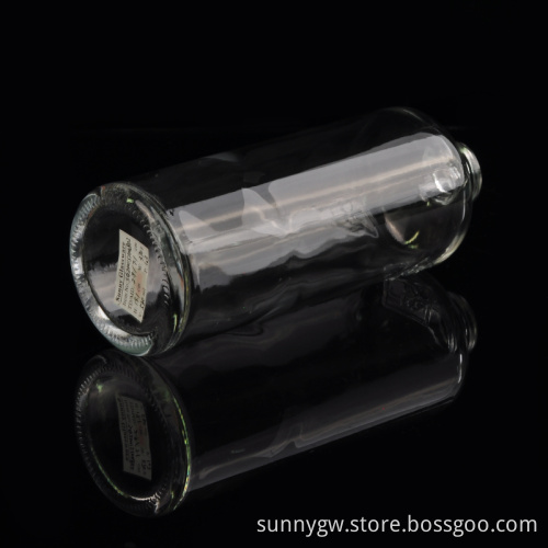 500ml clear long body glass wine bottle